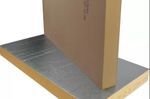 Panel de aislamiento de PIR con acabado en aluminio 50 micras espesor en ambas caras, Sikatherm® PIR AL de Sika. 100 mm
